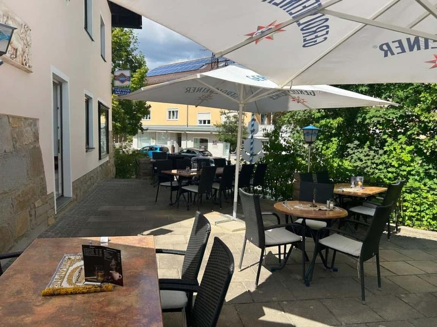 Außenbereich der Taverna Metaxa